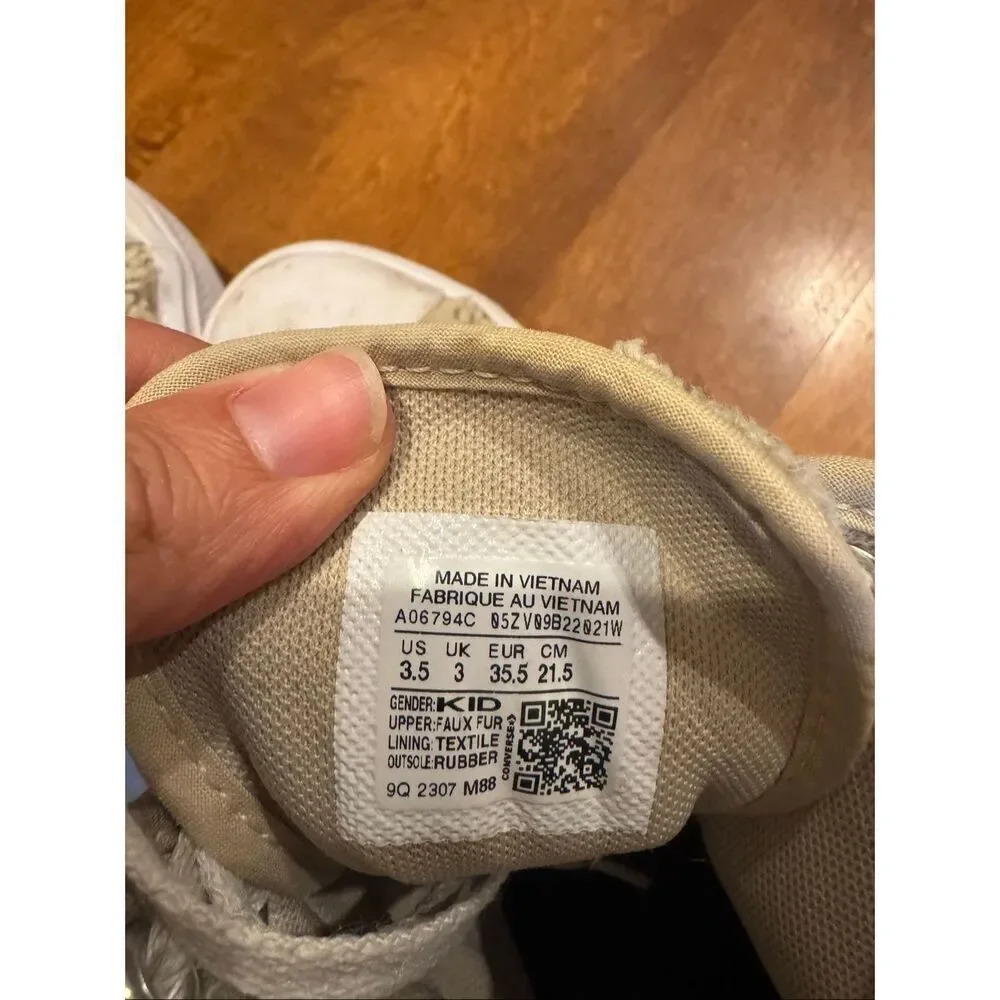Converse Chuck Taylor All Star Move Platform High Top Teddy Sherpa Sneakers Kids